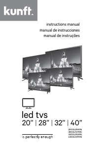 Manual de uso Kunft 20CGL210016 Televisor de LED