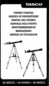 Manual Tasco 40-060660 Telescópio