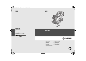 Manual de uso Bosch PKS 18 LI Sierra circular