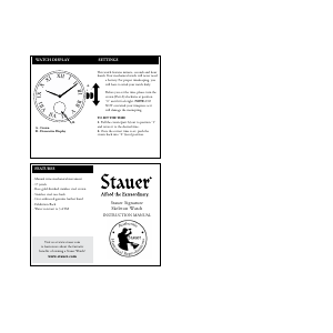 Bruksanvisning Stauer 38642 Armbandsur
