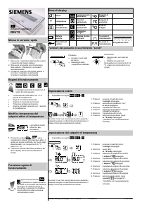 Manuale Siemens REV12 Termostato