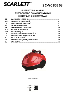 Manual Scarlett SC-VC80B03 Vacuum Cleaner