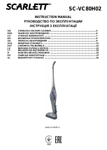 Manual Scarlett SC-VC80H02 Vacuum Cleaner