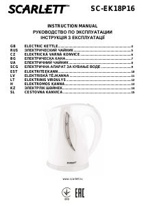 Manual Scarlett SC-EK18P16 Kettle