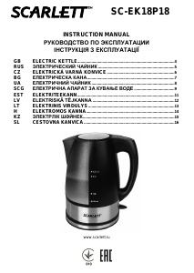 Manual Scarlett SC-EK18P18 Kettle