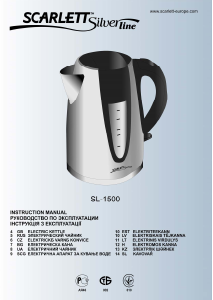 Manual Scarlett SL-1500 Silverline Kettle