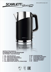 Manual Scarlett SL-EK22S01 Silverline Kettle