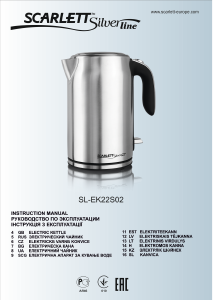 Посібник Scarlett SL-EK22S02 Silverline Чайник