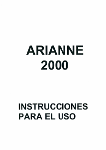 Manual de uso Rommer Arianne 2000 Lavavajillas
