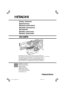 Manuale Hitachi DH 28PD Martello perforatore