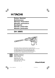 Manuale Hitachi DH 38MS Martello perforatore