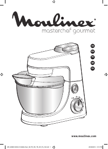 كتيب ماكينة خلط/عجن QA408D27 Masterchef Gourmet Moulinex