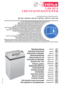 Manual intimus 120 CC3 Paper Shredder