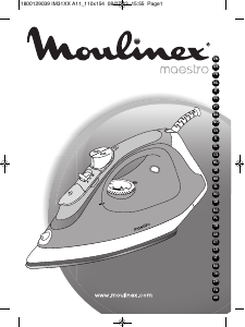 説明書 Moulinex IM3160E0 Maestro アイロン
