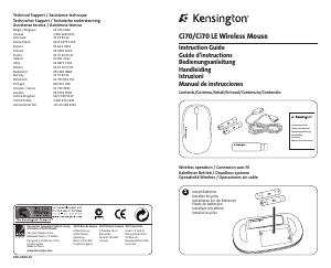 Bedienungsanleitung Kensington 72301EU Ci70 Maus