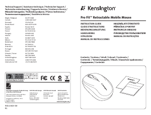 Руководство Kensington K72339EU Pro Fit Мышь