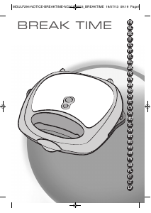 Handleiding Moulinex SW612543 Break Time Contactgrill