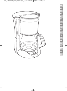 사용 설명서 Moulinex FG151825 커피 머신