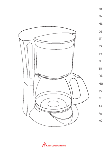 Bruksanvisning Moulinex FG261127 Kaffebryggare