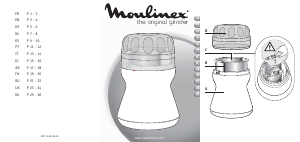 كتيب مطحنة بن AR110O10 Moulinex