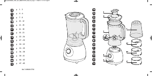 كتيب خلاط LM2201B1 Moulinex