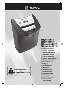 Manual Rexel Officemaster CC175 Paper Shredder