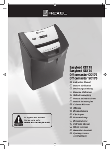 Manual Rexel Officemaster SC170 Destruidora de papel