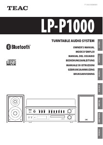 Manuale TEAC LP-P1000 Giradischi