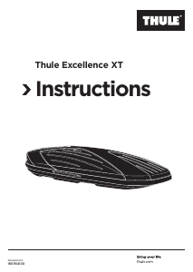 Használati útmutató Thule Excellence XT 6119B Tetődoboz