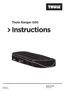 Használati útmutató Thule Ranger 500 Tetődoboz