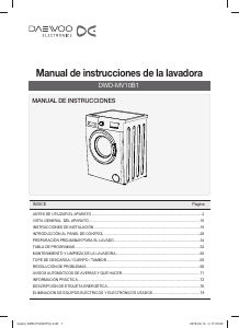 Manual de uso Daewoo DWD-MV10B1 Lavadora