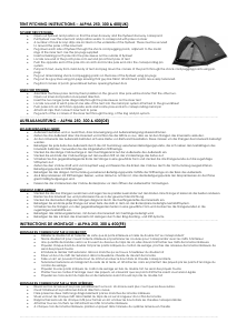 Mode d’emploi Vango Alpha 300 Tente