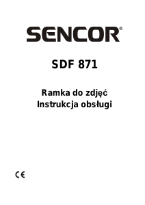 Instrukcja Sencor SDF 871 W Ramka cyfrowa