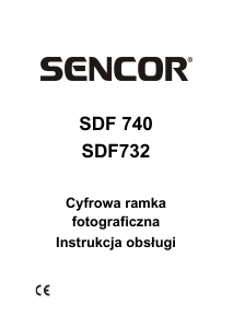 Instrukcja Sencor SDF 732 B Ramka cyfrowa