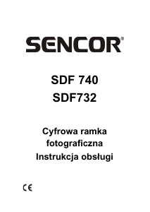 Instrukcja Sencor SDF 740 BK Ramka cyfrowa