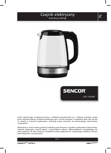 Instrukcja Sencor SWK 2080BK Czajnik