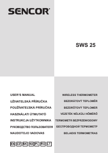 Instrukcja Sencor SWS 25 WS Stacja pogodowa