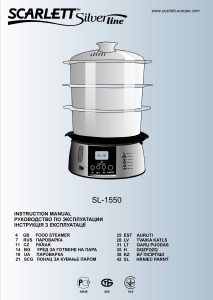 Manual Scarlett SL-1550 Silverline Steam Cooker