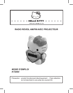 Mode d’emploi Wai Hang KT2064 Hello Kitty Radio-réveil