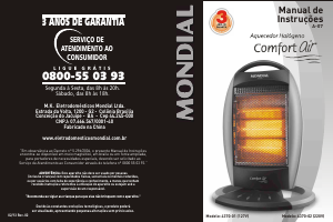 Manual Mondial A-07 Aquecedor
