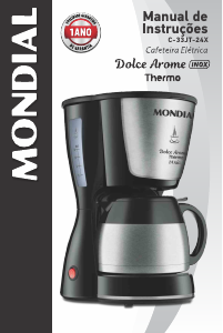 Manual Mondial C-33JT-24X Dolce Arome Máquina de café