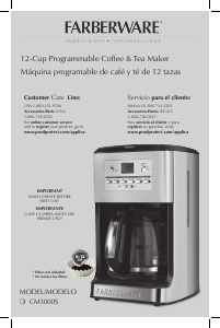 Manual de uso Farberware CM3000S Máquina de café