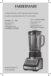 Manual Farberware BL3000FBS Blender