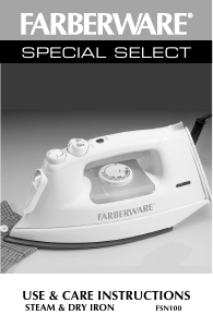 Manual Farberware FSN100 Iron