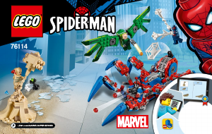 Návod Lego set 76114 Super Heroes Spider-Man a jeho Pavúkolez