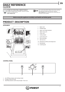 Manual Indesit DSFE 1B10 S Dishwasher