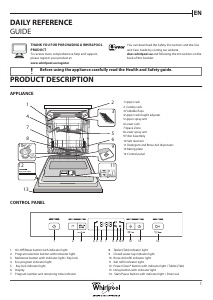 Manual Whirlpool WFC 3C23 PF X Dishwasher