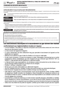 Mode d’emploi Whirlpool AKR 3710/IX Table de cuisson