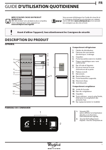 Mode d’emploi Whirlpool BLF 8121 OX AQUA Réfrigérateur combiné