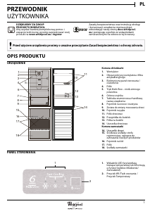 Instrukcja Whirlpool BSNF 9101 OX Lodówko-zamrażarka